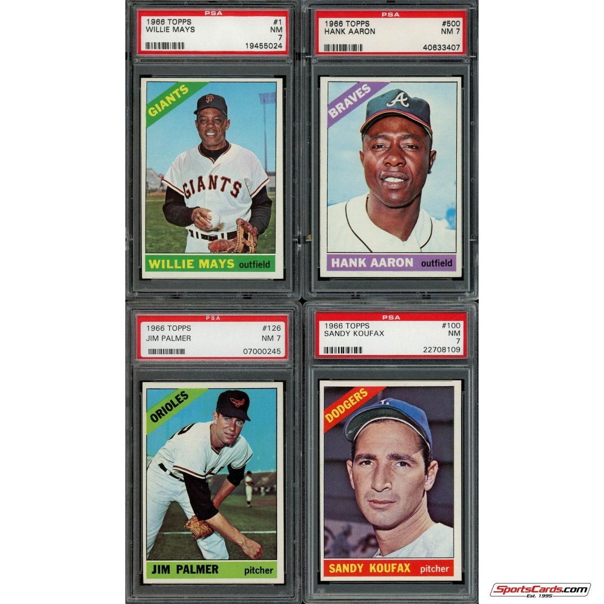 1966 Topps Baseball Complete Graded Set Break - (1) Graded Card (PSA 7 or Better) Per Box!