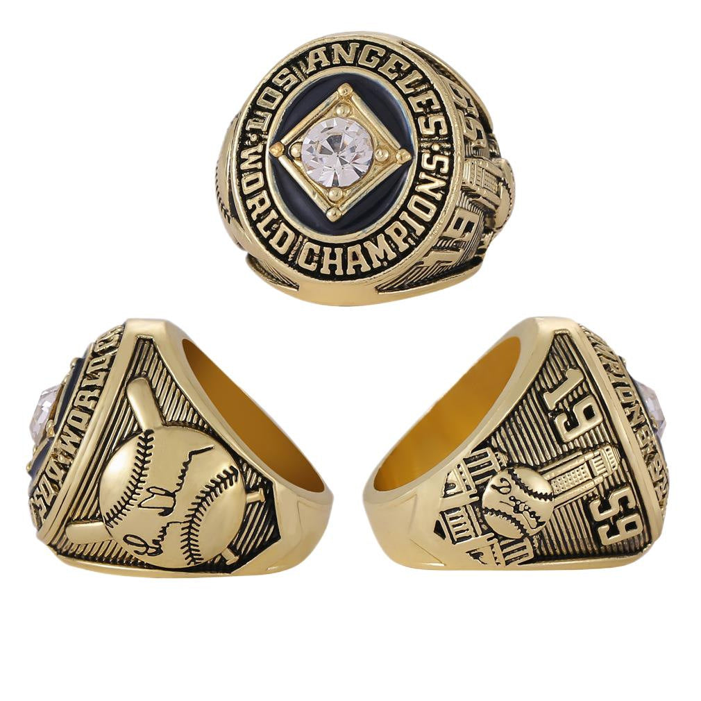 Los Angeles Dodgers World Series Championship Rings Set with Trophy – 8 Piece Collector’s Gifts