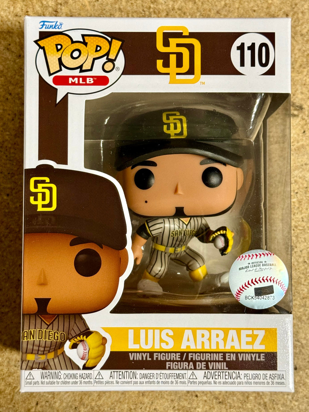 Funko Pop! MLB Luis Arraez #110 San Diego Padres 2024 Infielder