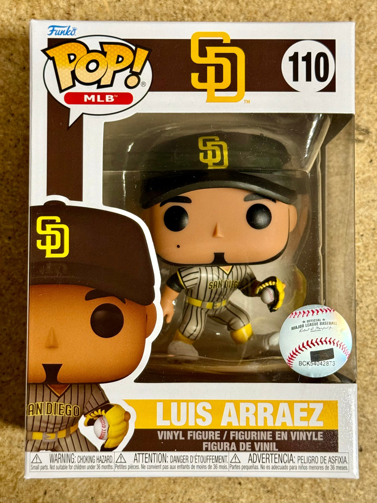 Funko Pop! MLB Luis Arraez #110 San Diego Padres 2024 Infielder