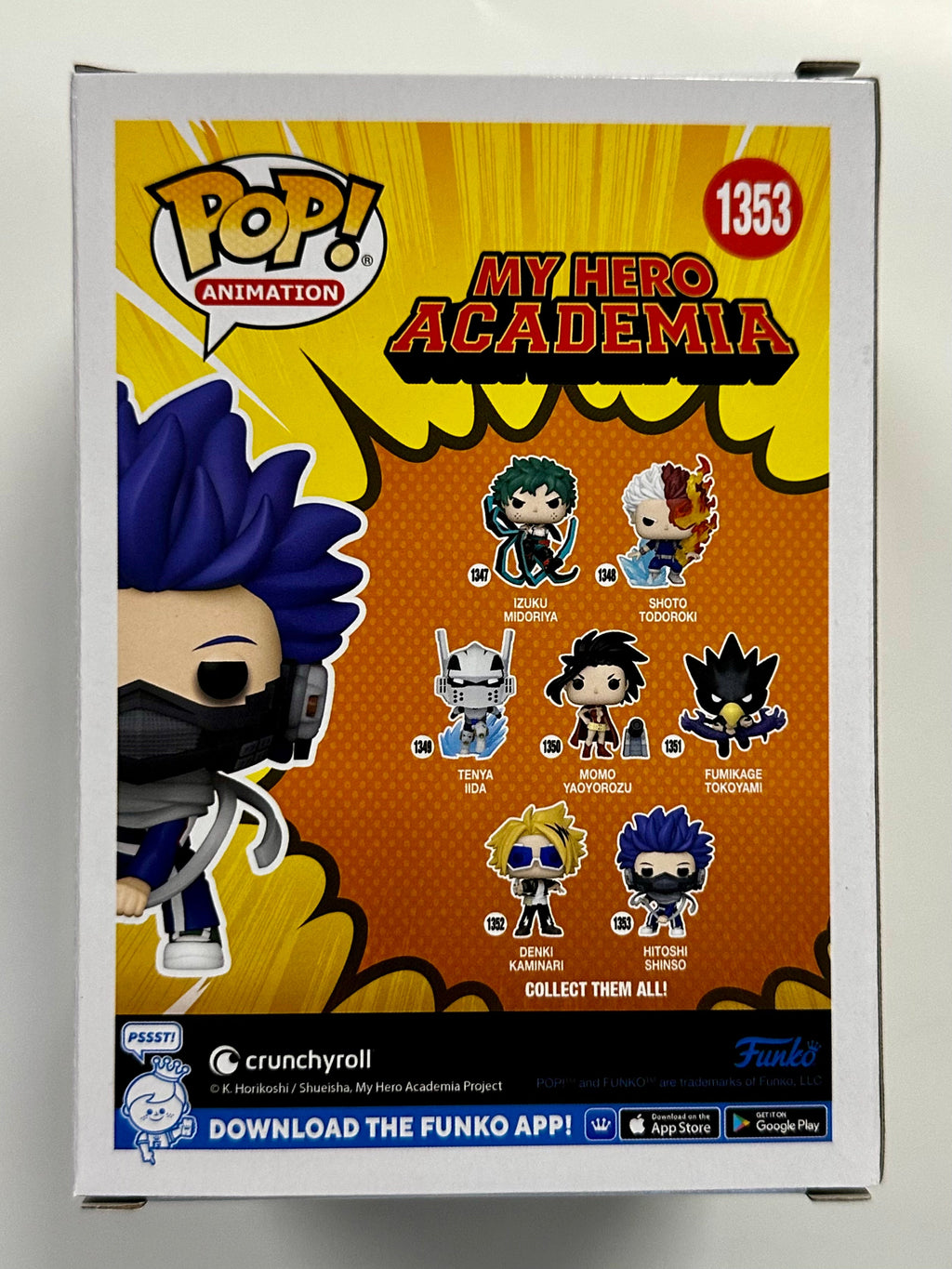 Funko Pop! Animation Hitoshi Shinso (Hero Costume) #1353 My Hero Academia 2023