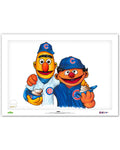Bert and Ernie x MLB Cubs Limited Edition Art Print