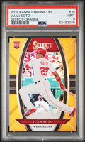 Graded 2018 Panini Chronicles Juan Soto #15 /199 Select Orange Rookie RC Baseball Card PSA 9 Mint