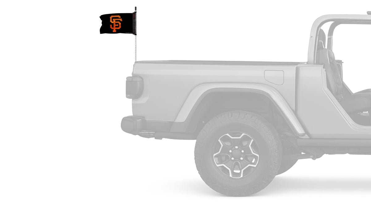 San Francisco Giants 11"x17" Forever Wave Flag for Jeep Wrangler TJ 1996-2006