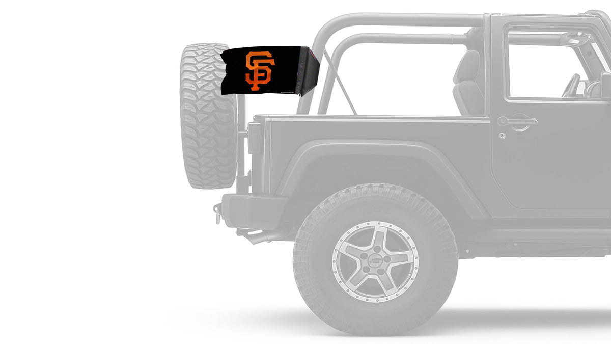 San Francisco Giants 11"x17" Forever Wave Flag for Jeep Wrangler TJ 1996-2006