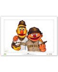 Bert and Ernie x MLB Padres Limited Edition Art Print