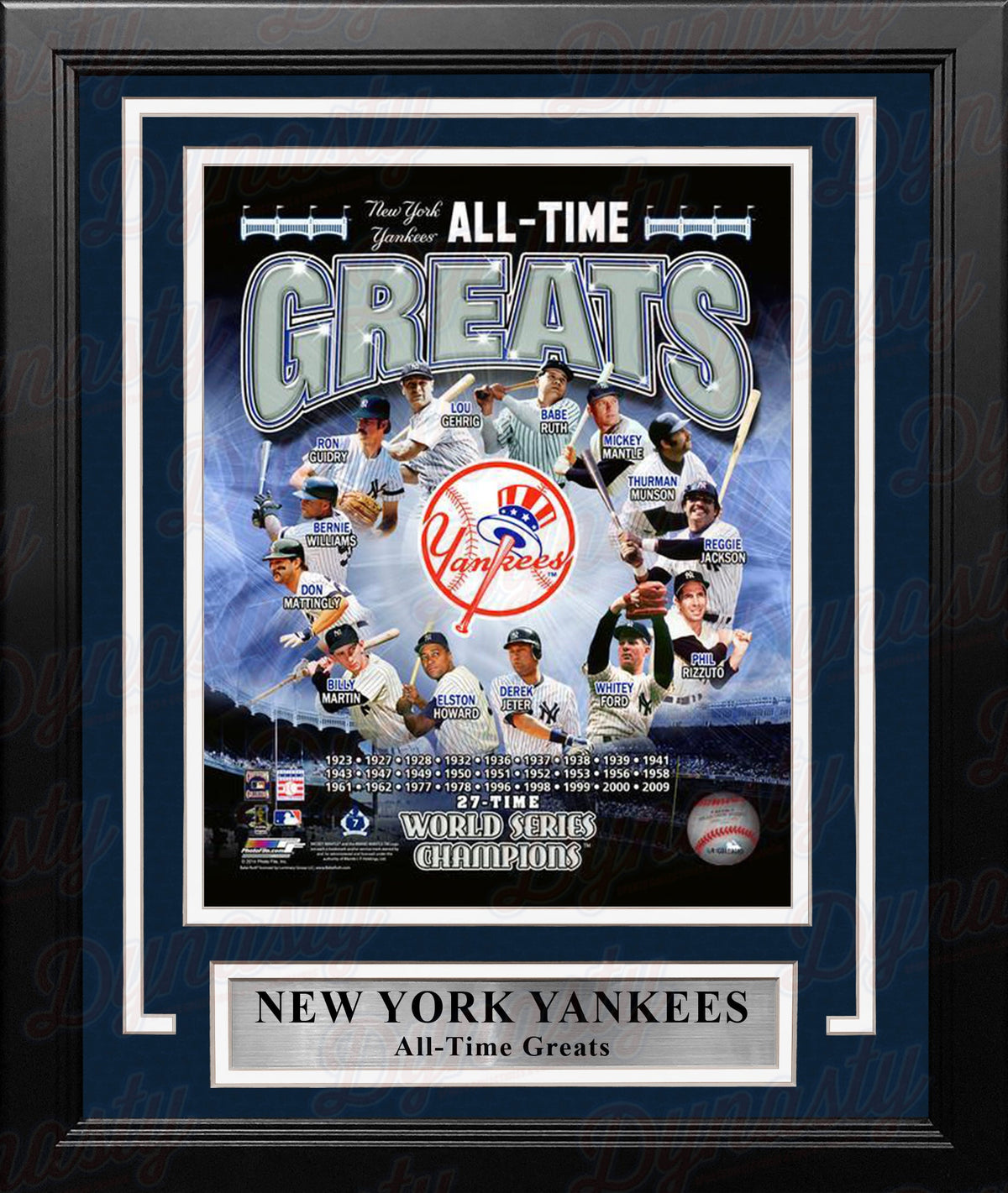 New York Yankees All-Time Greats 8" x 10" Framed Baseball Photo