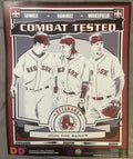 Retro MLB Boston Red Sox Dunkin Poster ⚾ Combat Tested, Lowell Ramirez Wakefield, SportsPropaganda Art by Chris Speakman
