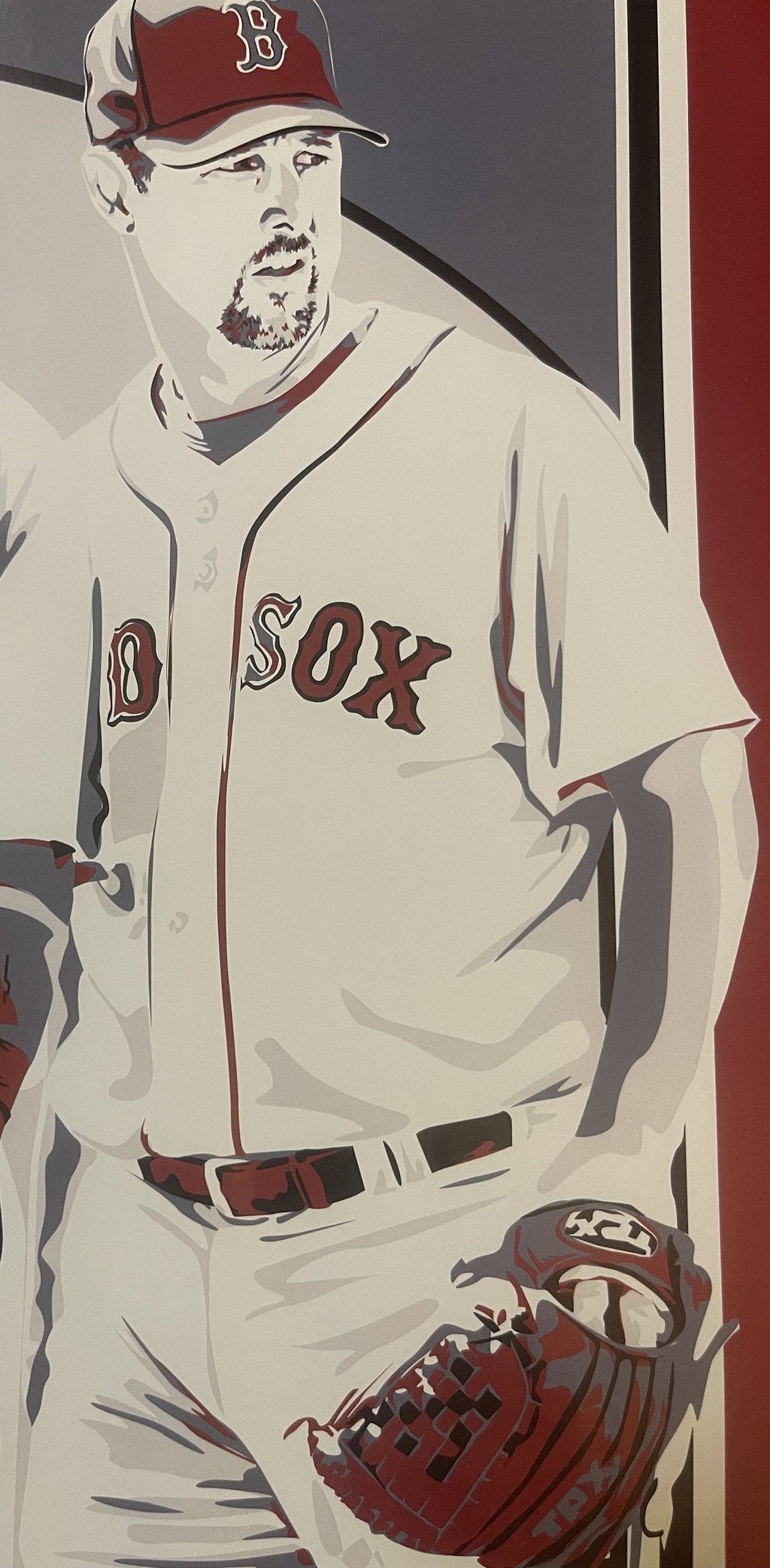 Retro MLB Boston Red Sox Dunkin Poster ⚾ Combat Tested, Lowell Ramirez Wakefield, SportsPropaganda Art by Chris Speakman