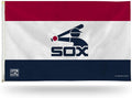 Chicago White Sox Premium 3x5 Foot Flag Banner, Metal Grommets, Indoor Outdoor, Retro Logo, Single Sided