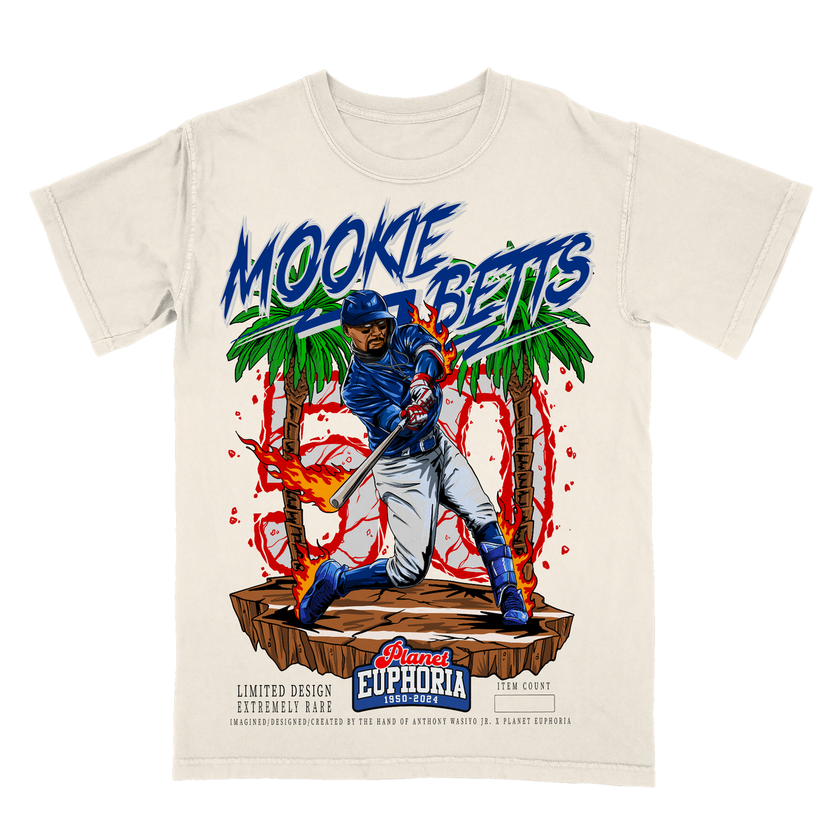 Mookie Betts Limited Edition MLB Player Graphic T-Shirt